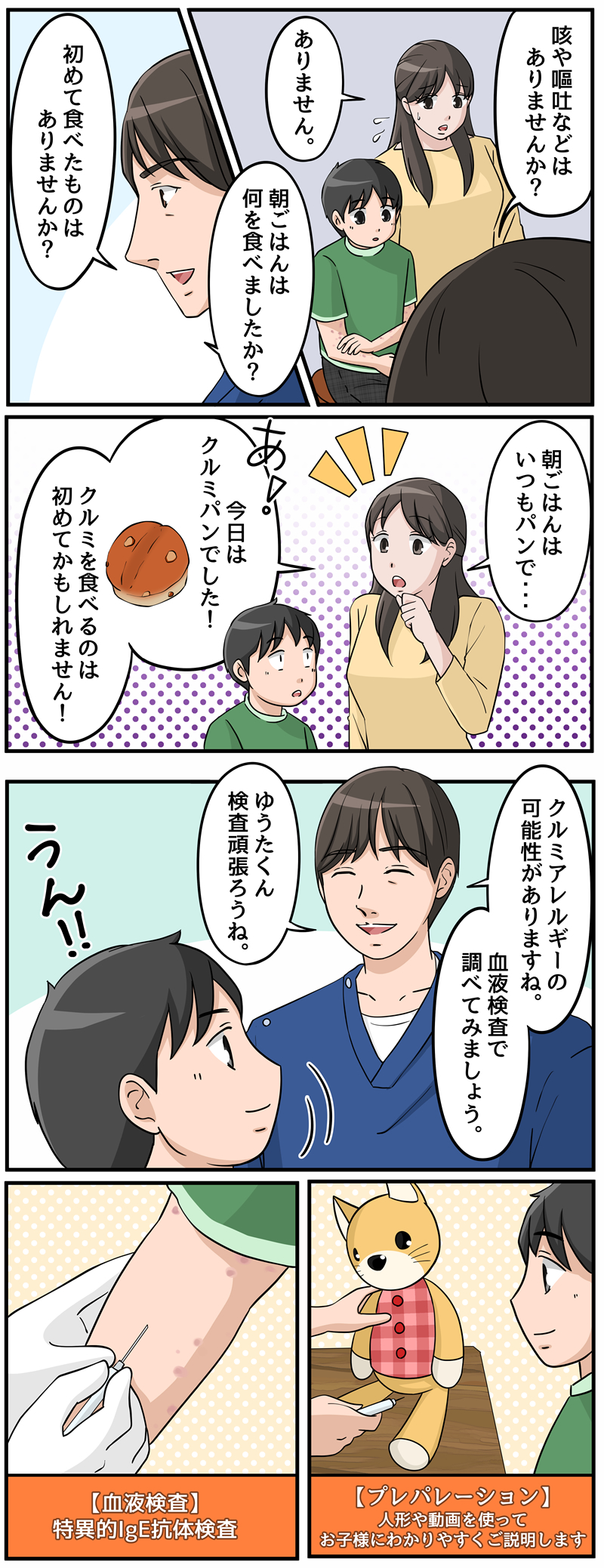 イラスト:マンガで分かるにじいろ小児科クリニック